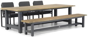 Tuinset 6 personen 260 cm Aluminium Grijs Santika Furniture Santika