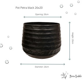 Pot Petra zwart