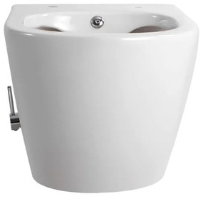 Sanigoods Pieter randloos toiletpot met bidetsproeier wit glans