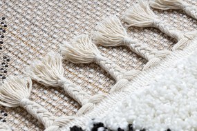 Tapijt, Vloerbekleding BERBER CROSS wit - voor keuken, naar de gang