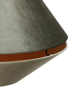 Hanglamp zwart met dubbele velours lampenkap groen met gouden binnenkant - Combi 1 Klassiek / Antiek, Modern E27 Binnenverlichting Lamp