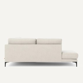 Hoekbank links fluweel chenille Marsile