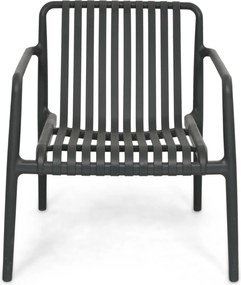 Tuinstoel stapelbaar Kunststof Grijs-antraciet Domani Furniture Alba  antracite