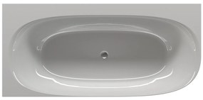 Sanigoods Masala hoekbad rechts 170x80cm wit glans