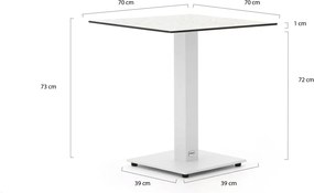 Tuin eettafel Forza  | Rechthoekig  | Tuintafel Kunststof | 140x80cm | 4 personen | Kees Smit Tuinmeubelen
