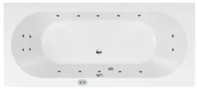 Lambini Designs Round Bubbelbad Silent 190x90cm 10+4+2 hydro + kleurenlamp