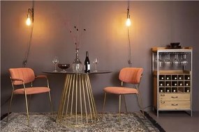 House of Rebels Eetkamerstoel - Mascot - Roze/Goud - House of Rebels