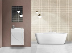 SaniGoods Mikado toiletmeubel marmer 40x22.3x50cm wit