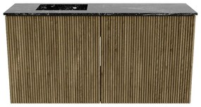 Mondiaz Joya DLux 80cm toiletmeubel dusk met wastafel faye links zonder kraangat lava