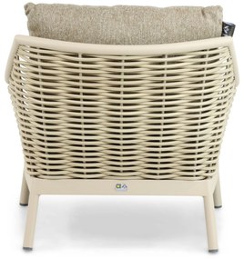 Stoel en Bank Loungeset 5 personen Aluminium/Wicker Taupe  Apple Bee Milou