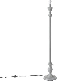 Klassieke vloerlamp grijs zonder kap - Classico