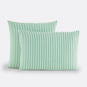 Katoenen kussensloop, groen, Soizic