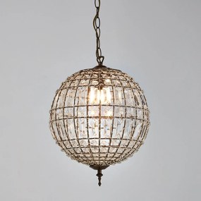 Bolvormige hanglamp met hangertjes Ø30 cm, Haru