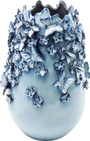 Blauwe Vaas Met Vlinders