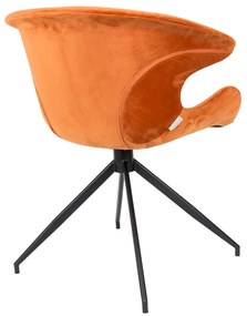 Zuiver Mia Eetkamerstoel Velvet Oranje