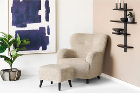 Lunaro Lounge Poef Teddy - Light Brown