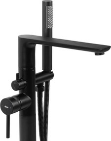 Vloeren badmengkraan Rea Flores Black
