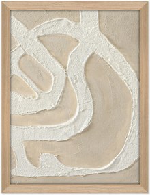 Handbeschilderde ingelijste canvasdoek Raw