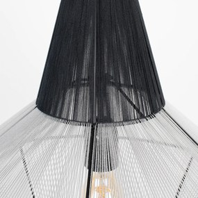 Zuiver Fairy Grote Hanglamp Zwart Katoen Draad