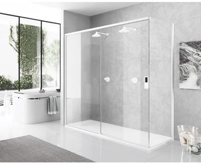 Novellini Opera schuifdeur rechts 135-137x200cm helder wit mat opeph135d-1u