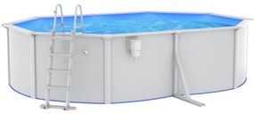 vidaXL Zwembad met veiligheidsladder 490x360x120 cm