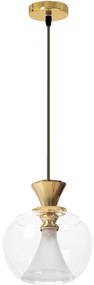 Plafondlamp Hangende Gouden Glazen Bol APP902-1CP