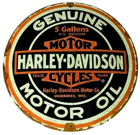 Metalen bord Harley-Davidson
