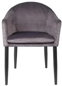 House of Rebels Eetkamerstoel - Bram - Grijs - Fluweel - House of Rebels