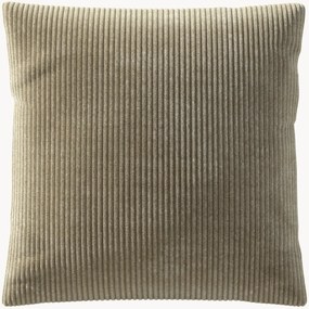 Groot ribfluwelen bankkussen Vetsak, 60 x 60 cm