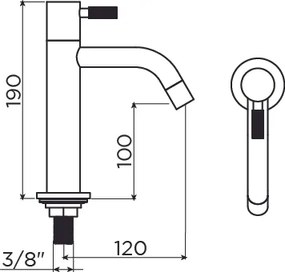 Clou Freddo 2 fonteinkraan L-size goud geborsteld PVD