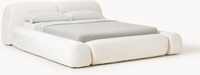 Gestoffeerd teddy bouclé bed Wolke