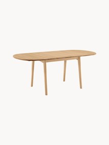 Uitschuifbare eettafel CH002 van eikenhout, 90 - 188 x 90 cm