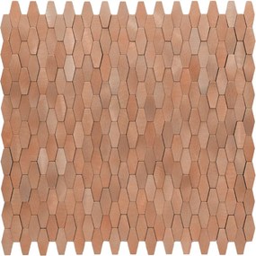 Zelfklevende Mozaïektegels Metaal | Picket 3D Zalm | 31×30 cm | Keuken, Bad &amp; WC
