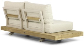 Hoek loungeset 5 personen Teak Taupe  Santika Furniture Santika