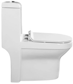 Sapho Hubert staand toilet duoblok PK wit