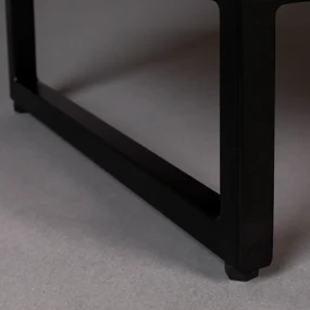 Mangohout Tv-meubel Met Ribbels - 140x40x45cm.