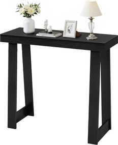 VEVOR Consoletafel, bijzettafel achter de bank (91,5 x 30,5 x 81 cm / L x B x H), rechthoekige bijzettafel van meerlaags plaatmateriaal voor hal, slaapkamer, woonkamer, entree, moderne zwarte haltafel