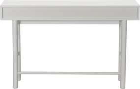Sidetable Met Grote Ribbels Wit - 120 X 35cm.