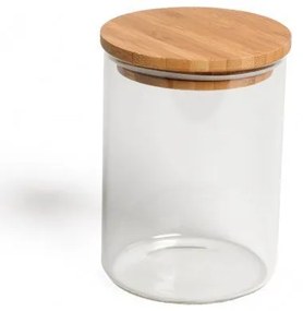 Voorraadpot met bamboe deksel, glas, 700 ml