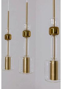 Kare Design Candy Bar Gold Hanglamp Goud En Glas 73 Cm