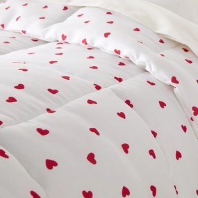 Synthetisch dekbed, hartenprint, gerecyclede microvezel, SCACCO