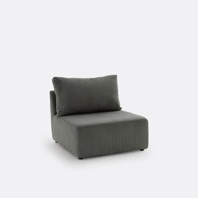 Modulaire bank geribd van fluweel, Monica