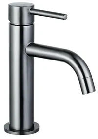Fortifura Calvi Slim Wastafelkraan - 17.4cm - opbouw - Geborsteld Gunmetal PVD SW766538