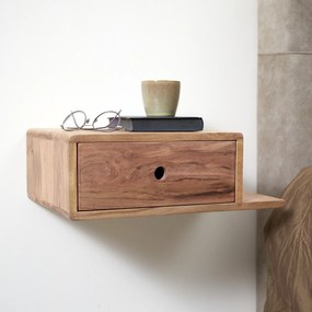 Zwevend Nachtkastje Met Lade - Set Van 2 - 40x30x20cm.