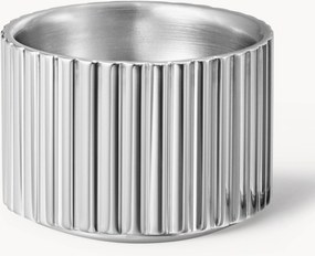 RVS eierdopjes Bernadotte met groefstructuur, set van 2