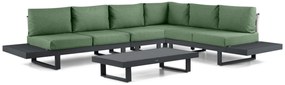 Hoek loungeset 6 personen Aluminium Grijs Lifestyle Garden Furniture Lorenzo
