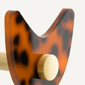 Set van 3 kapstokken in gekleurd acetaat, Paula