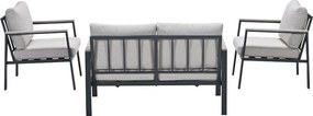 Garden Impressions Solea loungeset 4-delig - donker grijs