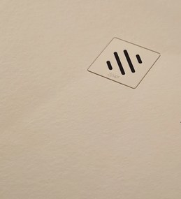 Resigres Zero douchebak 120x100cm beige composiet