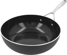 Demeyere Alu Plus 3 Ceramic Wok vlakke bodem Ceraforce 28 cm - Alu Plus 3 Ceramic - Demeyere